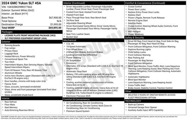 Certified 2024 GMC Yukon SLT AWD/4WD image 6