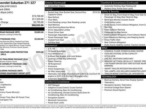New 2026 Chevrolet Suburban Z71 w/ Z71 Off-Road Package image 25