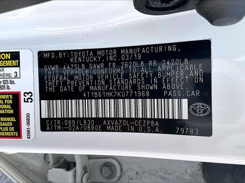 Used 2019 Toyota Camry XSE FWD image 30
