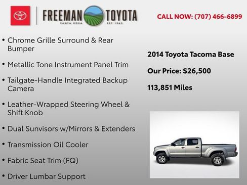 Used 2014 Toyota Tacoma Base w/ SR5 Package image 13
