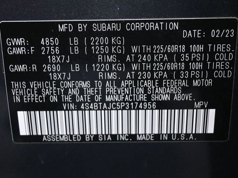 Used 2023 Subaru Outback Onyx Edition AWD/4WD image 9