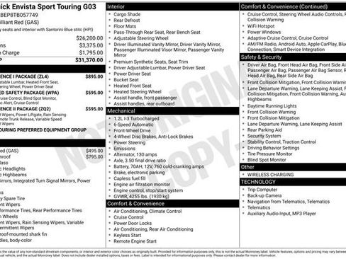 New 2026 Buick Envista Sport Touring w/ Convenience I Package image 7