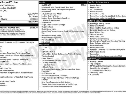 Used 2021 Kia Forte GT-Line w/ GT-Line Premium Package FWD image 42