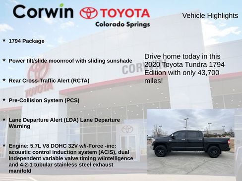 Used 2020 Toyota Tundra 1794 Edition image 6