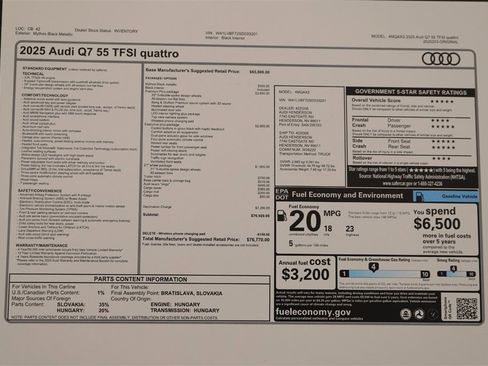 New 2025 Audi Q7 3.0T Premium Plus image 32