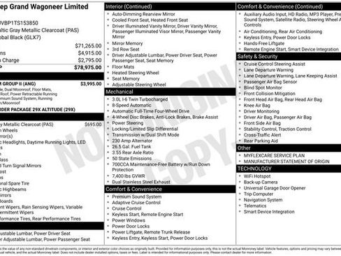 New 2026 Jeep Grand Wagoneer Limited w/ Premium Group II image 6
