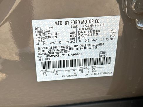 Certified 2026 Ford Explorer Tremor w/ Tremor Ultimate Package AWD/4WD image 31