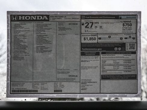 New 2026 Honda HR-V LX image 15