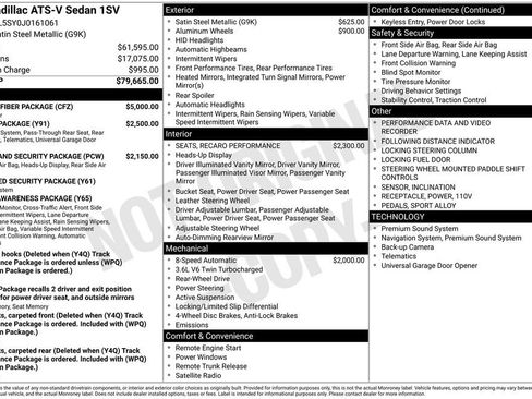 Used 2018 Cadillac ATS V w/ Carbon Fiber Package image 49