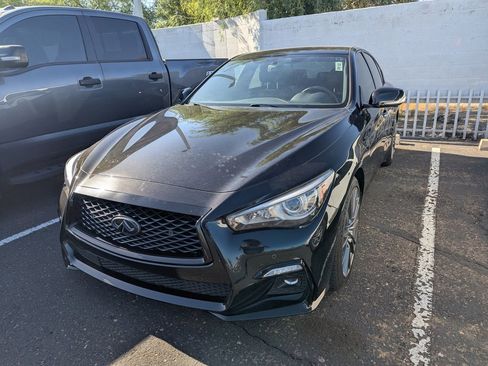 Certified 2023 INFINITI Q50 Red Sport 400 w/ Black Opal Edition RWD image 1