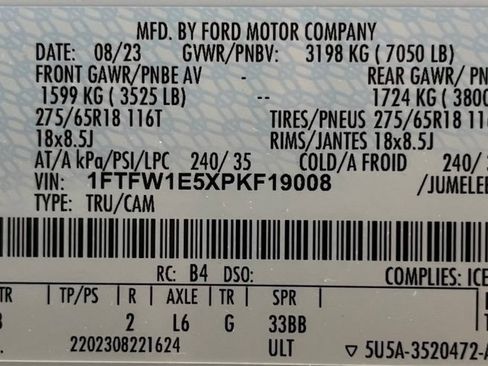 Used 2023 Ford F150 XLT w/ Equipment Group 302A High AWD/4WD image 60