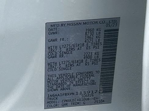 Used 2023 Nissan Titan PRO-4X w/ Pro-4x Convenience Package AWD/4WD image 31
