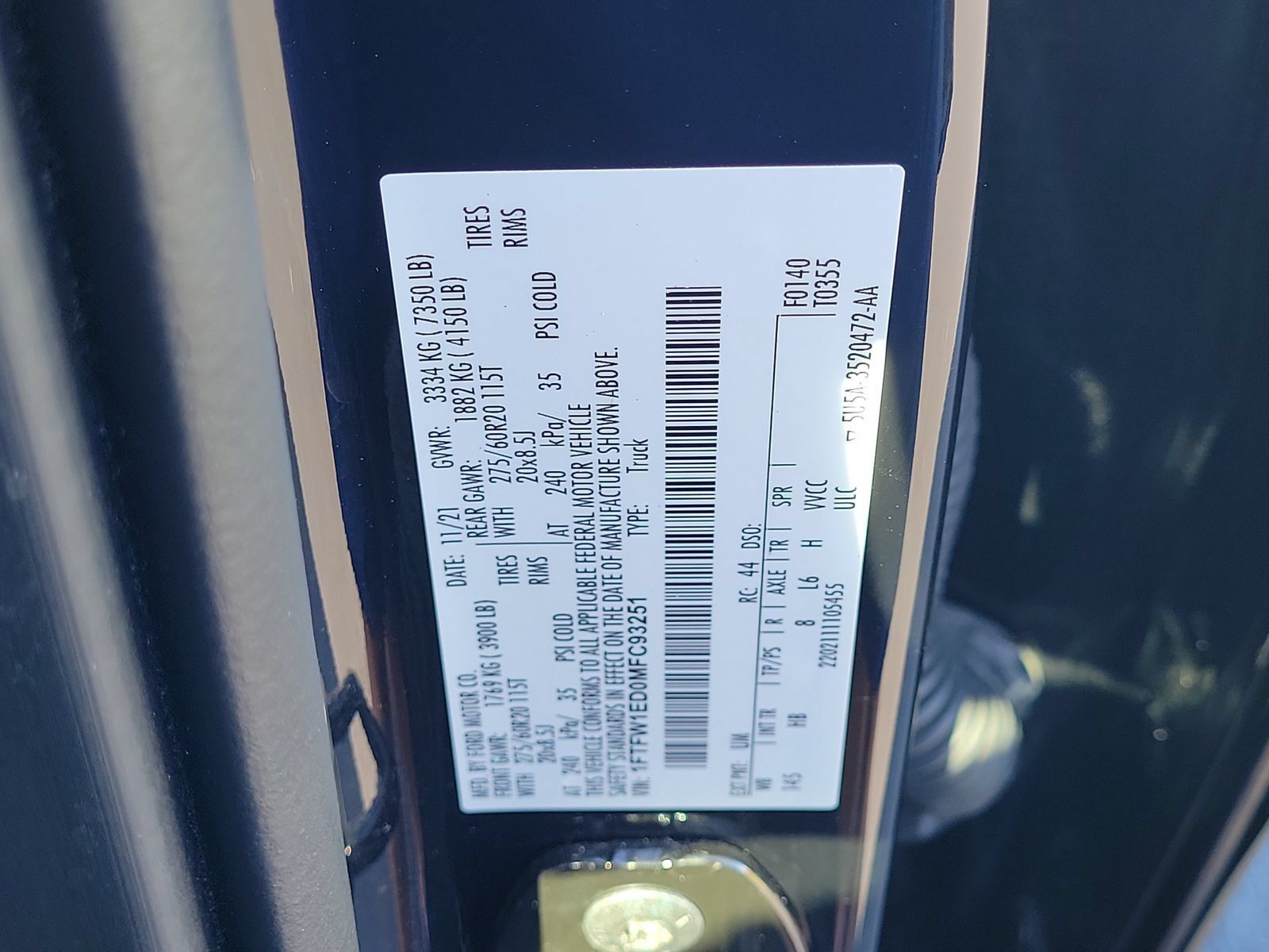 Used 2021 Ford F150 Lariat w/ Equipment Group 502A High AWD/4WD image 33