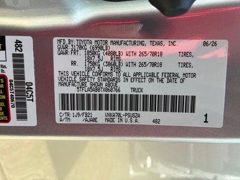 New 2026 Toyota Tundra SR5 RWD image 50