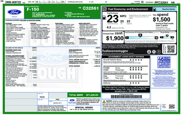 Certified 2023 Ford F150 Lariat w/ Equipment Group 502A High AWD/4WD image 5