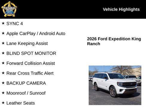 New 2026 Ford Expedition King Ranch AWD/4WD image 2