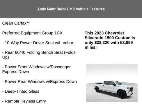 Used 2023 Chevrolet Silverado 1500 Custom AWD/4WD image 4