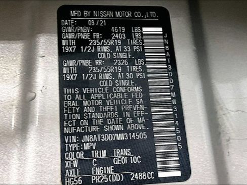 Used 2021 Nissan Rogue Platinum AWD/4WD image 41
