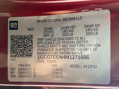 Certified 2021 Chevrolet Colorado ZR2 AWD/4WD image 33