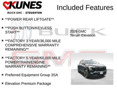 New 2026 GMC Terrain Elevation w/ Elevation Premium Package