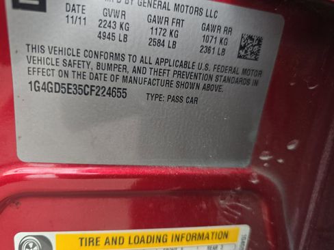 Used 2012 Buick LaCrosse Premium w/ Entertainment Package image 20