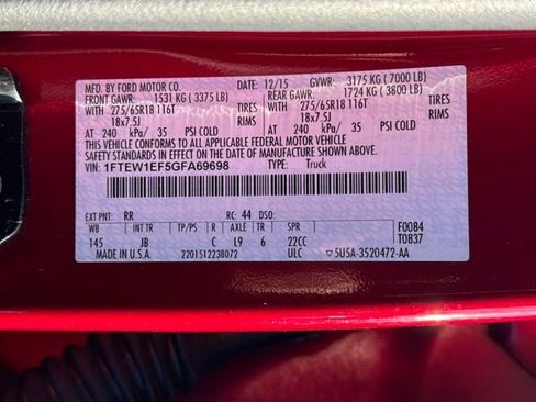 Used 2016 Ford F150 XLT w/ Equipment Group 302A Luxury image 28