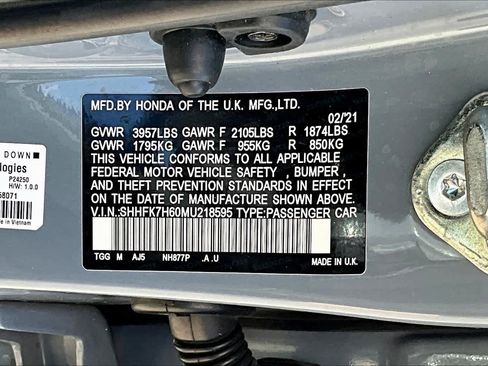 Used 2021 Honda Civic EX image 36