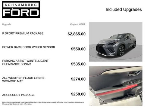 Used 2020 Lexus NX 300 F Sport w/ F Sport Premium Package AWD/4WD image 4