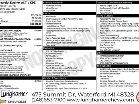 New 2026 Chevrolet Equinox ACTIV w/ Convenience Package III AWD/4WD image 19
