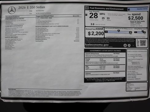 New 2026 Mercedes-Benz E 350 Sedan image 9