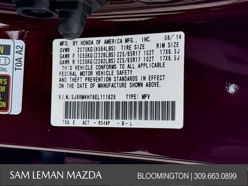 Used 2014 Honda CR-V EX-L image 28