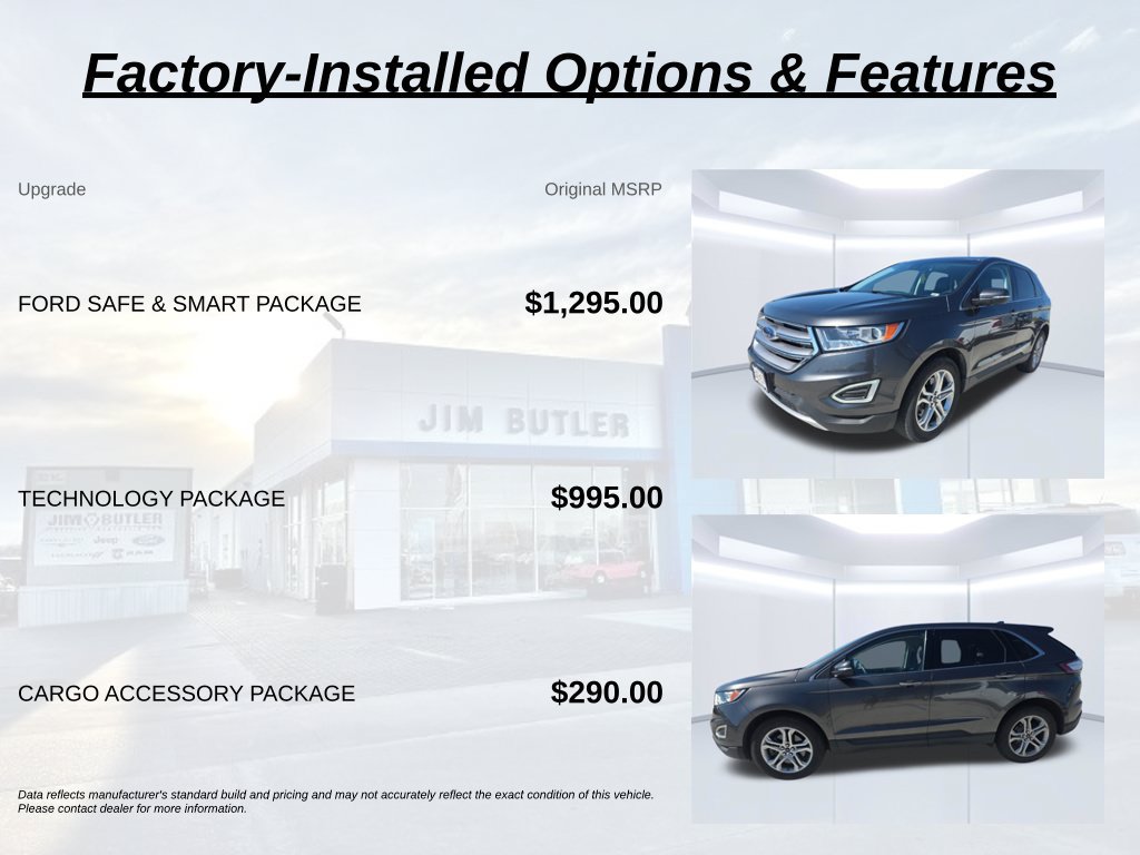 Used 2018 Ford Edge Titanium w/ Ford Safe & Smart Package AWD/4WD image 2