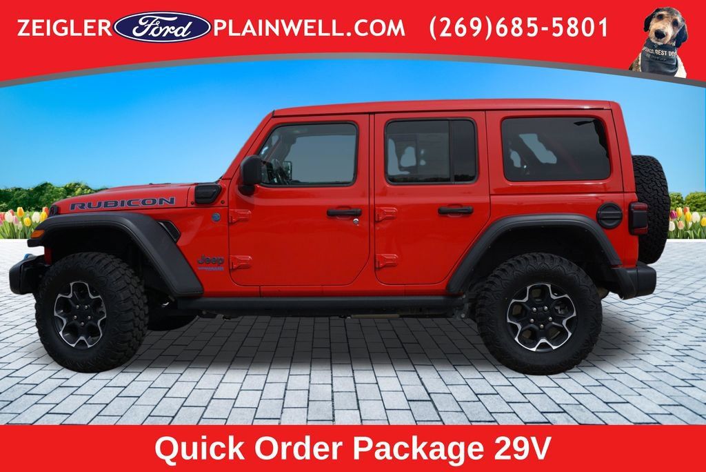 Used 2022 Jeep Wrangler Unlimited Rubicon 4xe w/ Cold Weather Group AWD/4WD image 2