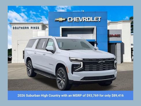 New 2026 Chevrolet Suburban High Country w/ Sun And Tow Package AWD/4WD image 1