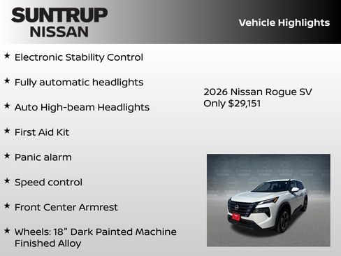 New 2026 Nissan Rogue SV AWD/4WD image 30