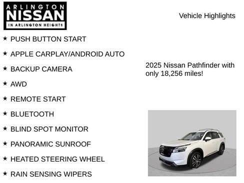 Certified 2025 Nissan Pathfinder Platinum w/ Black Appearance Package AWD/4WD image 8