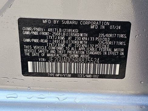 Certified 2024 Subaru Crosstrek 2.0i Premium AWD/4WD image 16