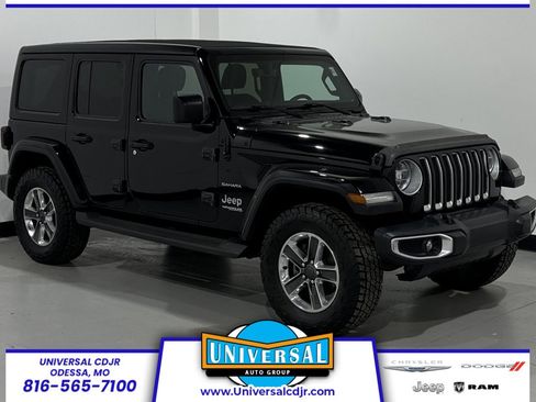 Used 2020 Jeep Wrangler Unlimited Sahara w/ Uconnect 4C Nav & Sound Group image 1