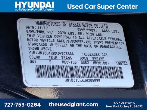 Used 2018 Nissan Rogue Sport SV w/ SV All-Weather Package AWD/4WD image 34