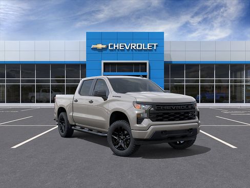 New 2026 Chevrolet Silverado 1500 Custom w/ Turbomax Blackout Package AWD/4WD image 1