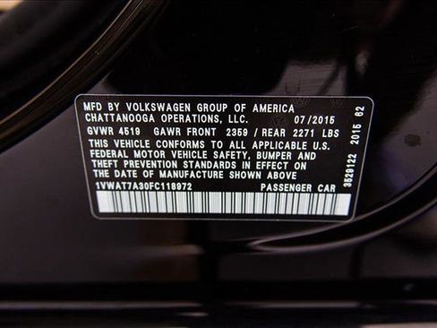 Used 2015 Volkswagen Passat 1.8T Wolfsburg Edition image 25
