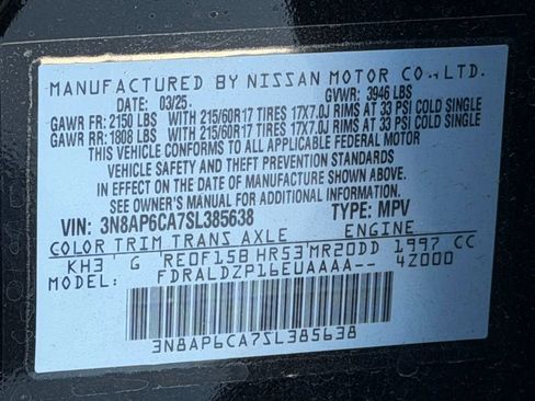 Used 2025 Nissan Kicks SV w/ SV Premium Package image 37