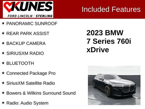 Used 2023 BMW 760i xDrive AWD/4WD image 3