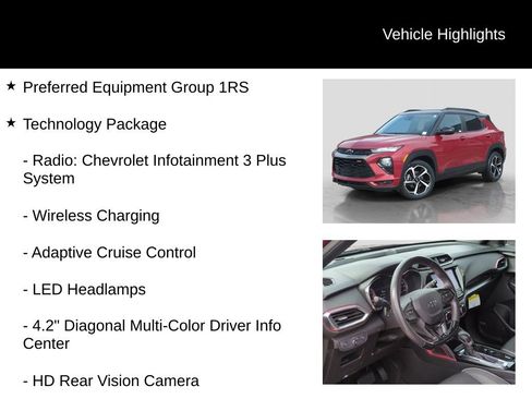 Used 2021 Chevrolet TrailBlazer RS w/ Technology Package image 6