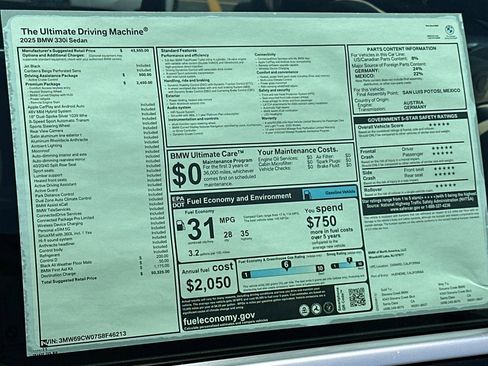 Used 2025 BMW 330i Sedan w/ Premium Package RWD image 27