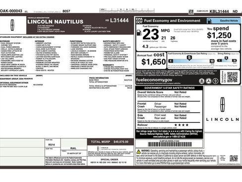 Used 2019 Lincoln Nautilus Reserve image 9