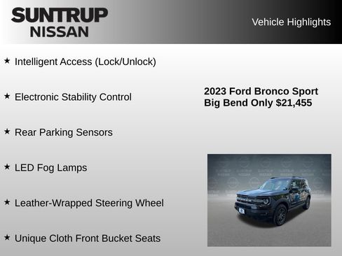 Used 2023 Ford Bronco Sport Big Bend w/ Convenience Package AWD/4WD image 16
