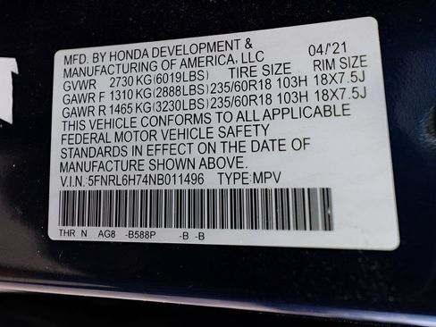 Used 2022 Honda Odyssey EX-L image 33