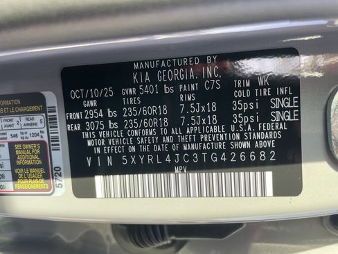 New 2026 Kia Sorento S w/ S Panoramic Sunroof Package image 36