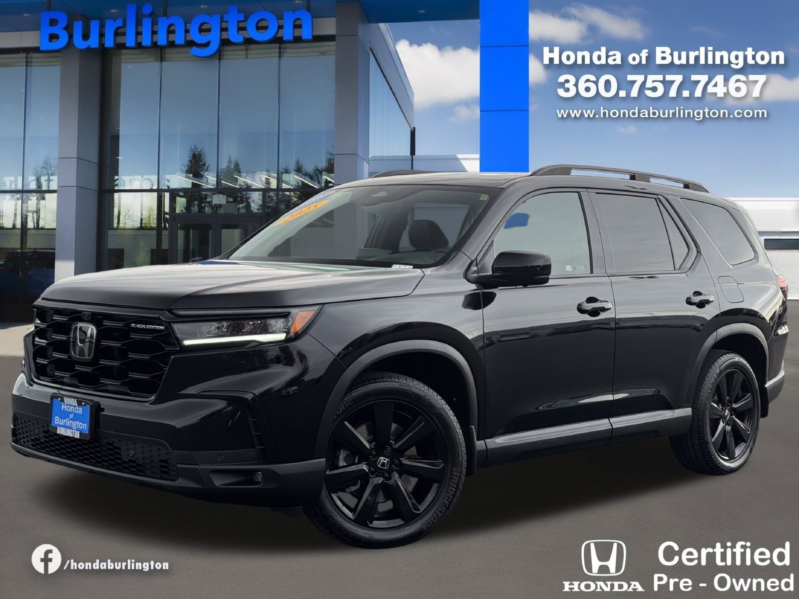 Certified 2025 Honda Pilot Black Edition image 1